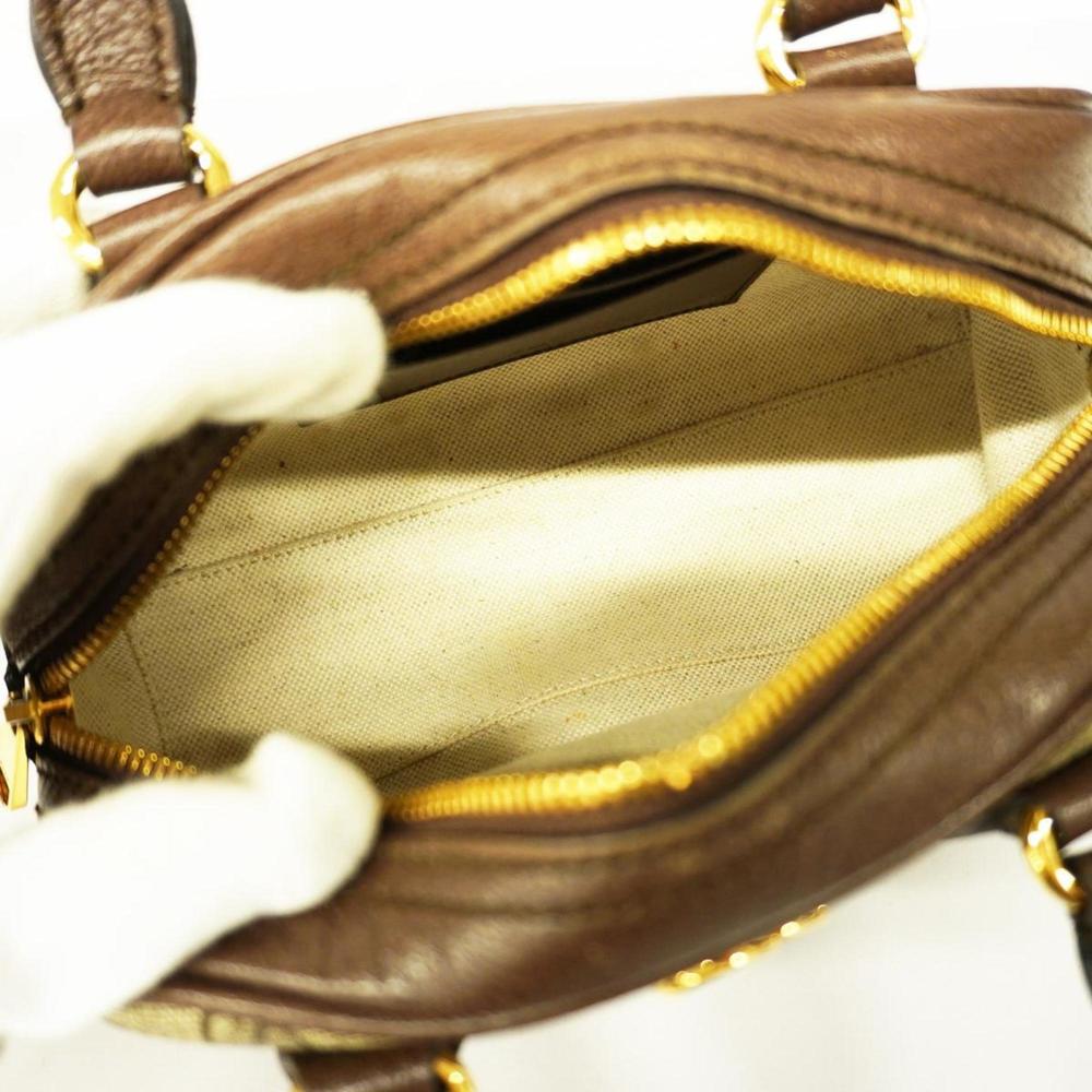 GUCCI Handbag Ophidia 724606 Leather Brown Gold Hardware Women's - Picture 4 of 10